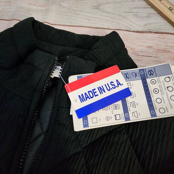 Susan Graver womens Small Collection Quilted Black Jacket New With Tags - Picture 8 of 9